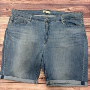 Levi's Light Blue Bermuda Denim Shorts